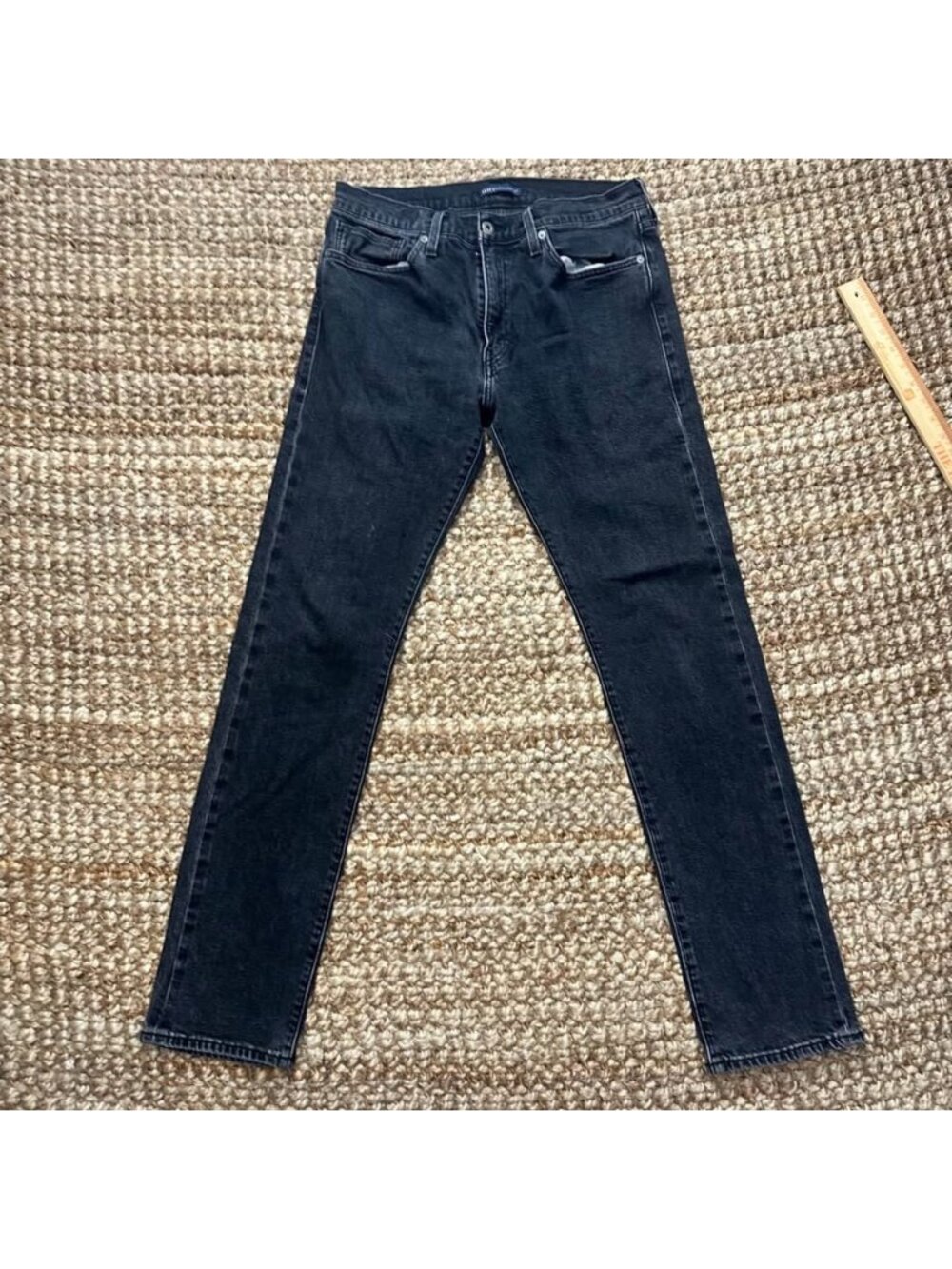 Levi’s 511 Premium Slim Jeans Black Denim Mens (34x34)